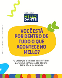 Publicação do Instagram de @colegiomellodante